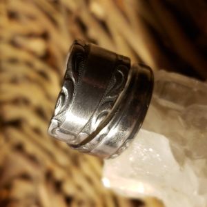 Handcrafted Gothic Boho Spiral Vintage Spoon Ring sz 8